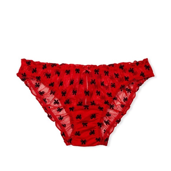 🆕Victoria’s Secret Dream Angels Ruffle Mesh Cheekini Panty - Picture 1 of 5